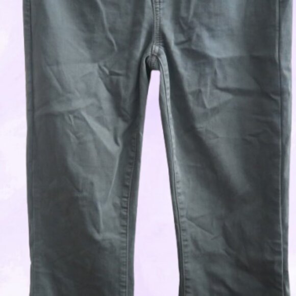 American Eagle Outfitters stretch super hi-rise flare denim jeans in green 0 - Picture 9 of 11